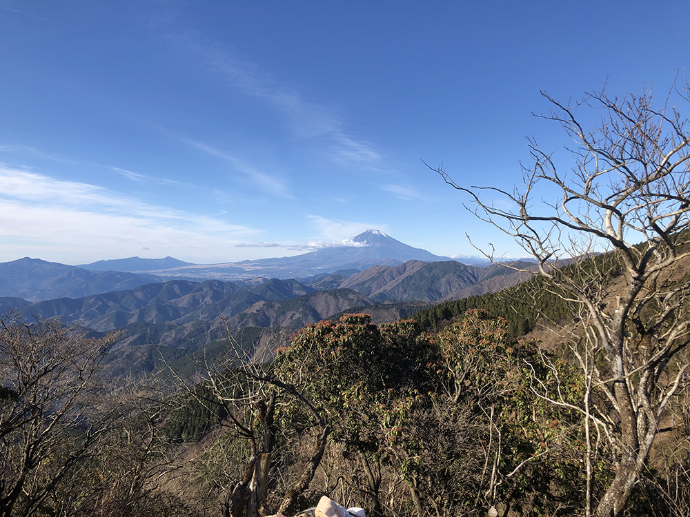 絶景の富士山をみながら、順調に歩く