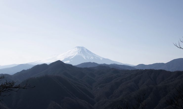 加入道山から見える富士山